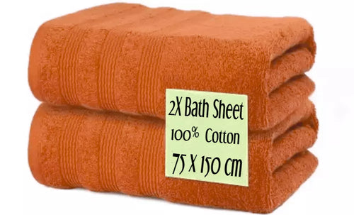 500 GSM Cotton Bath Towels with Quick Dry Feature
